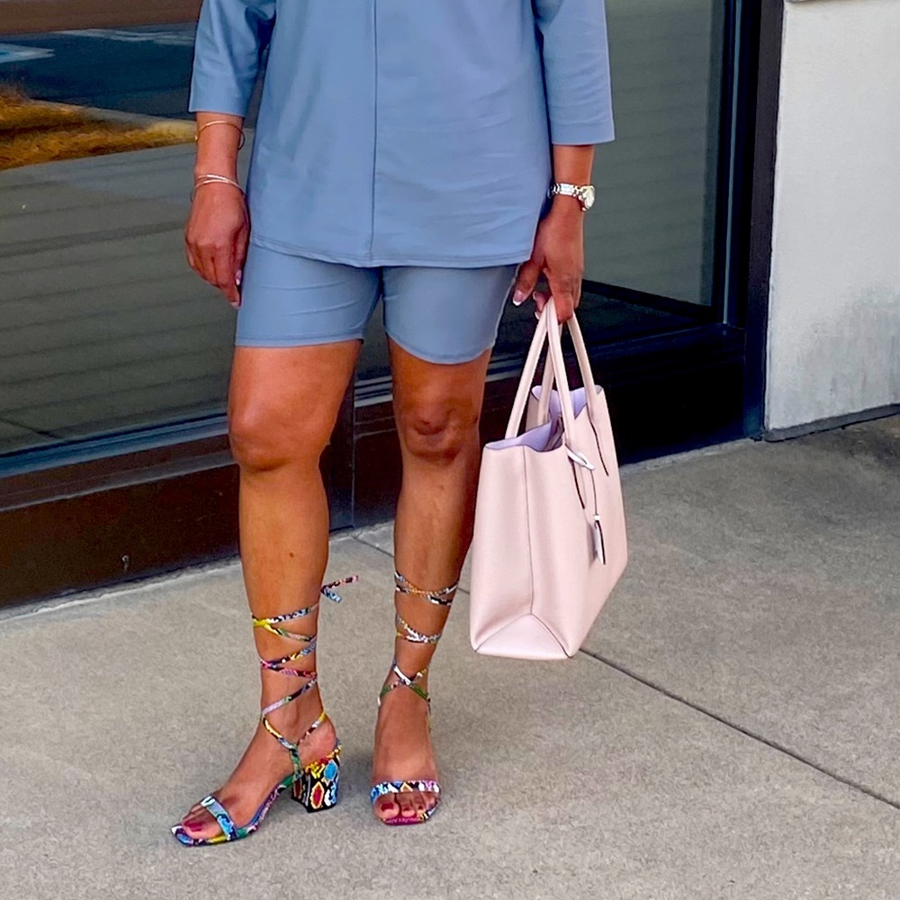 Fashion Nova string up sandals